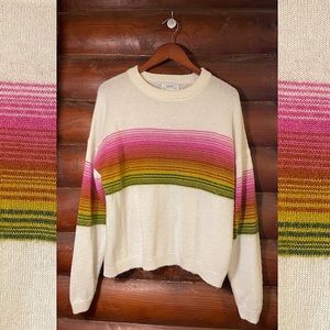 Urban Outfitters Stripe Fuzzy Sweater
